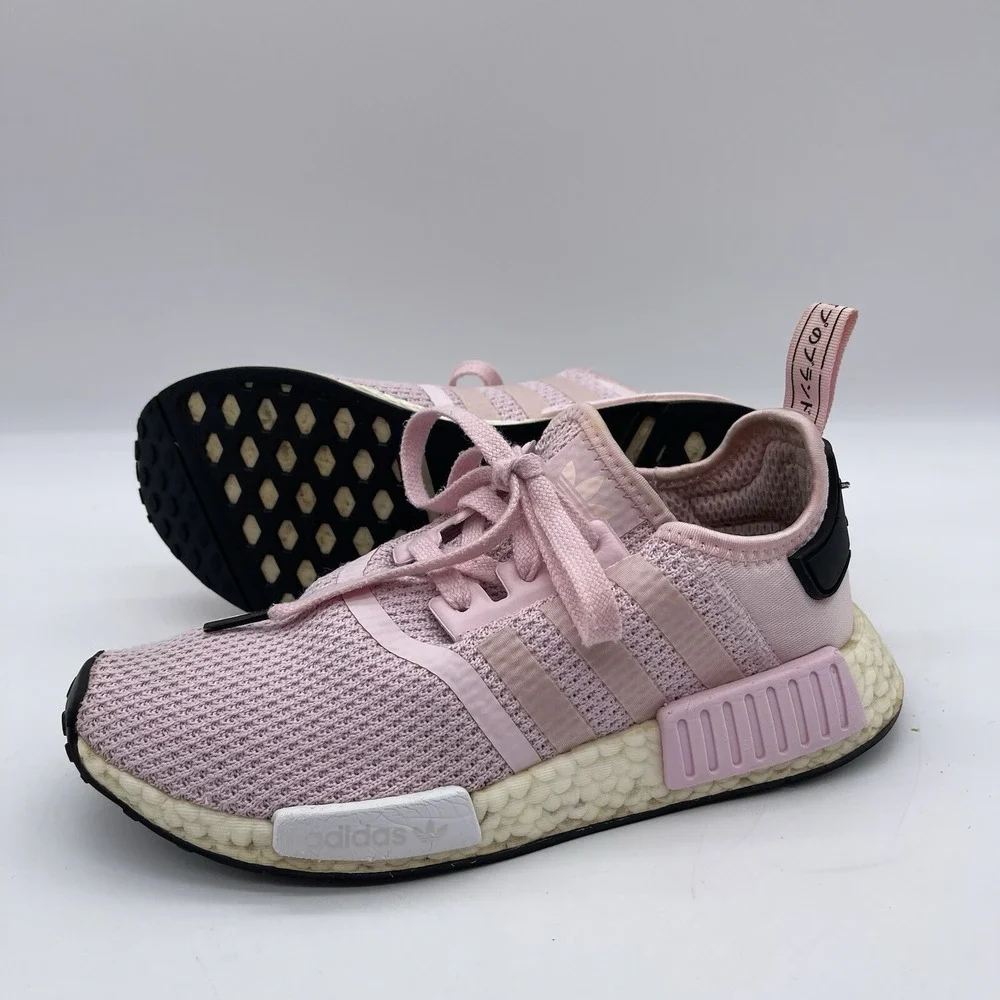 Adidas B37648 Boost NMD R1 Women's Size 7 Running Shoes 'Clear Pink' Sneakers